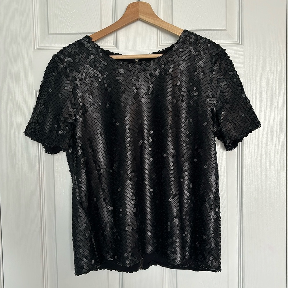 J.O.A. Los Angeles sequinned top